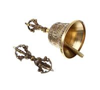 BESTonZON Five-strand Vajra Bell Tibetan Buddhist Bell Meditation Hand Ritual Supplies Handmade