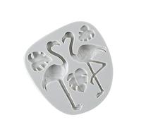 BESTonZON Flamingo Mold Grey Silicone Mold for Baking Utensils and DIY Bakeware for Rainforest Decorations and Flamingo Party Themes