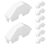 BESTonZON Flat Fence Cap 2.95X1.54X0.87 Inch Pvc Post Cover Replacement 8 Pack for Indoor Outdoor Flat Fence Covers Pet Safety Gates Sealing Cover