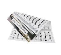 BESTonZON Flute Chord Chart Poster Flute Fingering Guide for Beginners Coated Practice Diagram Easy-to-read Chord Reference