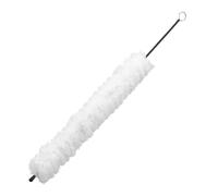 BESTonZON Flute Cleaner Brush with White Cotton Cleaning Head, Twisted Wire Brush with Loop Handle for Easy Use, Lightweight and Convenient Flute Pipe Cleaner for Music Instrument