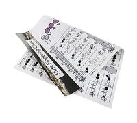 BESTonZON Flute Diagram Chart Flute Learning Guide Flute Keys Poster for Practice Flute Chords Flute Beginners Flute Practice Guide Flute Poster Flute for Beginners Coated Paper