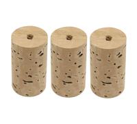 BESTonZON Flute Repair Tools 3 Pack of Wooden Flute Cork Plugs Tapered Cork Plugs Musical Instrument Supplies