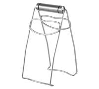 BESTonZON Foldable Dish Gripper Clip 18cm Stainless Steel Plate Tong for Hot Bowls Pots Pans Anti-Scald Kitchen Steaming Tool Tray Retriever Tongs Silver 19cm x 9cm