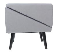 BESTonZON Foldable Dog Stairs for Sofa with Space-saving Design and Comfortable Cotton Footrest, 2-in-1 Pet Ramp and Ottoman for Senior Dogs and Puppies, for Home Use