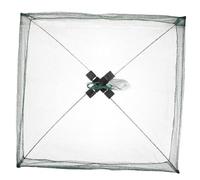 BESTonZON Foldable Fishing Net Trap for Fish and Shrimp Portable Collapsible Bait Cage with Open Design Fish Storage Net for Lobster Catching Easy to Carry and Use