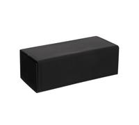 BESTonZON Foldable Glasses Box for Students and Reading Glasses, Sturdy Pu Leather Storage Container with Claimond Veins, Simple and Fashionable Design for Travel and Daily Storage