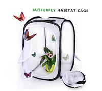 BESTonZON Foldable Insect Cage for Boys and Girls Portable Bug House and Butterfly Habitat for Outdoor Nature Exploration Zipper Random