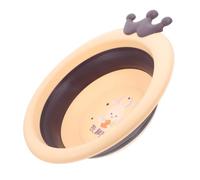 BESTonZON Foldable Newborn Wash Basin for Infant and Baby, Thickened Portable Washing up Basin Hanging Hole, Household and Travel Use Baby Face and Foot Washing Bowl