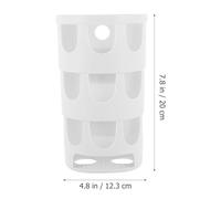 BESTonZON Food Holder Waste Prevention Rack Plastic for Small Pets Like Chinchillas and Bunnies White 4.84X3.94X7.87 Inch Versatile Hanging or Placing