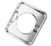 BESTonZON Gas Stove Drip Pan Stove Burner Drip Bowl Drip Pans for Gas Stove Washing Machine Shut off Valve Electric Stove Drip Fire Extinguisher Car Drip Bowl Pans Square Iron Plating Floor