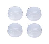 BESTonZON Gas Stove Knob Covers Safety Protective Stove Knob Guards View Covers for Kitchen Use 2 Sets (4 Pieces)