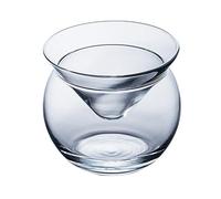 BESTonZON Glass Caviar Chiller Server Set, Triangular Glass Bowl Salad Bowl, Serving Dish with Ice Holder for Bar Party, Chilled Serving Bowl Ice Chilled Bowl Forwine, Cocktail, Ice Cream