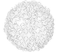 BESTonZON Glass Globe Lamp Shade with Aluminium Wire Cage, G9 Screw Bulb Compatible, Sphere Cover Suitable for Study and Home Pendant Lights