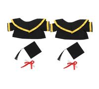 BESTonZON Graduation Outfit Set for 8-12" Plush Bear and Stuffed Animal, Soft and Comfortable Cap, Gown, and Diploma Scroll for Graduate Dress Up and Graduation Gift