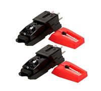 BESTonZON Gramophone Stylus 2pcs Replacement for Record Player No Tools Needed Sound