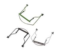 BESTonZON Green 10-hole Harmonica Holder Neck Metal Frame Harp Rack Accessory for Blues and Diatonic Harmonica Players