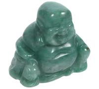 BESTonZON Green Crystal Buddha Statue Ornament for Home Decorative Display