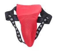 BESTonZON Groin Protector with Flexible Athletic Fit Red for Men and Breathable Mesh Comfort , Shock Absorbent Groin Cup Protective Sports Gear Designed for Boxing and Mma Training