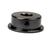 BESTonZON Gt151 Electric Guitar Jack Plate with 2 Black Metal Screws Fits Metric Threaded 6.35mm Standard Jack Sockets for Tl Guitar Suitable for Standard 7/8" (22mm) Diameter Hole