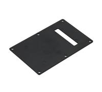 BESTonZON Guitar Back Cover Single Black One-word Electric Guitar Rear Plate for Tremolo Cavity