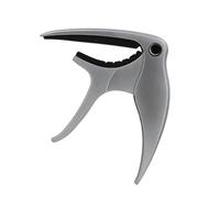 BESTonZON Guitar Capo and Clip Tuner for Electric and Acoustic Guitars Easy to Use Quick Release Mechanism for Musicians and Beginners Silver