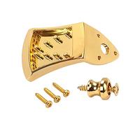 BESTonZON Guitar Maker Choice Gold Mandolin Tailpiece Replacement Parts Triangle Plate Easy String Change