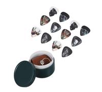 BESTonZON Guitar Pick Iron Storage Box Printed Plectrum in Animal Design Portable Guitar Picks for Music Practice and Performance and Accessory