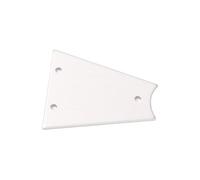 BESTonZON Guitar Truss Rod Cover Metal Core Silver White Accessory for Rock Band Guitars