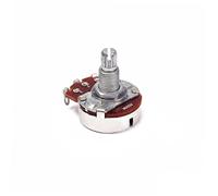 BESTonZON Guitar Volume Potentiometer A500k-ohm Metal Long Curved Shaft with Solder Lugs Full Size Pot for Electric Guitars