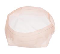 BESTonZON Hair Topper Net Hairpiece Beige Mesh PU Base Soft Fiber Materials Comfortable Gentle on The Scalp Men White Or Thinning Hair Special Occasions