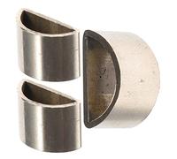 BESTonZON Half Circle Ferrules for Violin Bow 3pcs Replacement Parts for Violin Making