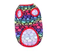 BESTonZON Halloween Skull Pet Sweater Warm Dog Outfit Lightweight Durable Skull Printed Costume for Halloween Party Weekend Birthday