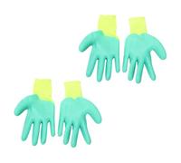 BESTonZON Hamster Anti-bite Gloves Pet Feeding Protective Hand Gloves Rubber Material 2 Pairs for Small Pet Training and Handling