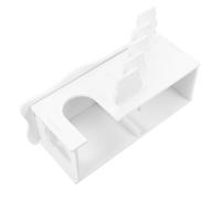 BESTonZON Hamster House with Ladder Hideout Plastic Small Pet Nest for Hamsters and Guinea Pigs, Two-story Hideaway Habitat Décor White Small Size