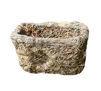 BESTonZON Hand-woven House Dual-hole Sleeping House Comfortable Practical Mountain Grass Shelter for Cats and Holland Pigs Indoor Use