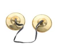 BESTonZON Handcrafted Copper Tibetan Cymbal Bell for Meditation Yoga Portable Percussion Instrument for Music and Yoga Lovers Versatile Spiritual Sound Tool