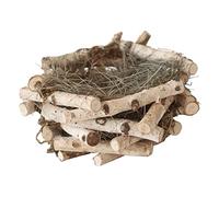 BESTonZON Handicraft Straw Bird Nest Decor Small Realistic Ornamental Birdhouse for Garden Desktop Balcony Decorative Hanging Accent Bird Lovers
