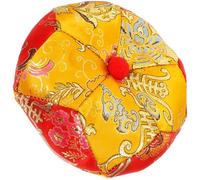 BESTonZON Handmade 3.5-inch Buddhist Sound Bowl Cushion Pad Embroidered Tibetan Singing Bowl Holder Stick Mallet Protective Pad for Meditation and Yoga