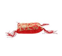BESTonZON Handmade Singing Bowl Cushion Pad for Buddhist Rituals Red Comfortable Support for Meditation and Himlayan Singing Bowl Practice Style