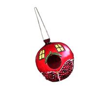 BESTonZON Hanging Bird House Resin Bird Nest Birdhouse for Budgie Garden Decor Weatherproof