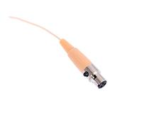 BESTonZON Headset Microphone Voice Amplifier Wired Condenser Mic for Lectures and Teaching Lightweight and Comfortable Design Flexible Use for Performers Beige Pin