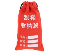 BESTonZON Heavy-duty Students, and Fitness for Classroom Use Activities Canvas Skipping Rope Storage Bag Writable Surface Portable Drawstring Rope Organizer Pouch