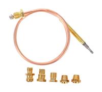 BESTonZON High-precision Gas Thermocouple Sensor Kit with Fittings for Gas Fireplaces Patio Heaters Stoves Replacement Thermal Couple Accessory for Grill and Oven Temperature Control