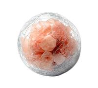 BESTonZON Himalayan Crystal Globe Night Light for Bedroom Decor Battery Operated Fine Workmanship