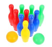 BESTonZON Indoor Bowling Kit with Smooth Pins and Balls Multiplayer Parent Interactive Sports for Hand Eye Coordination Development Suitable for Indoor and Outdoor Family Fun