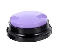 BESTonZON Interactive Dog Communication Button with Recordable Sound for Training and Behavior Aid Purple Pet Talking Buzzer for Engaging Play and Dog Training at Home Office