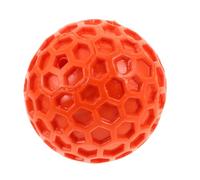 BESTonZON Interactive Honeycomb Rubber Squeaky Dog Ball for Small Dogs Chew Resistant Soft for Teeth Cleaning Durable Bouncy Fetch for Indoor and Outdoor Play