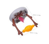 BESTonZON Interactive Rotating Cat Treat Puzzle Barbecue Grill Shaped Food-dispensing Tumbler for Indoor Kittens Slow Feeder for Healthy Eating and Mental Stimulation and Easy to Clean