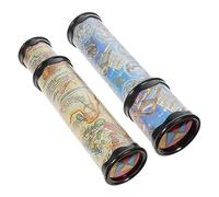BESTonZON Kaleidoscope Toy Set for Boys and Girls 30cm Colorful Rotating Kaleidoscopes 2pcs Interactive Educational Toys for Parent-child Fun Random Color
